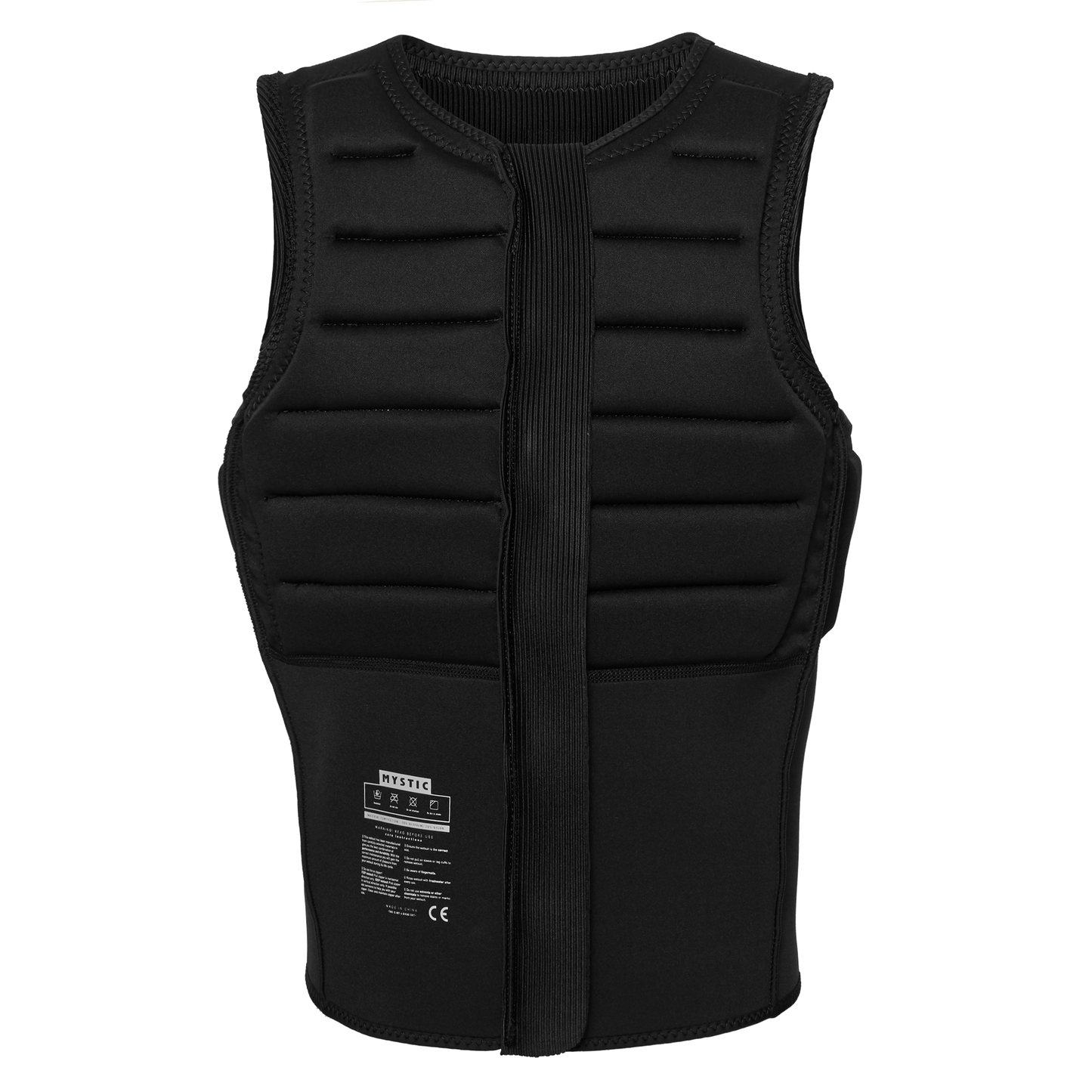 MYSTIC MAJESTIC IMPACT VEST FRONT ZIP BLACK