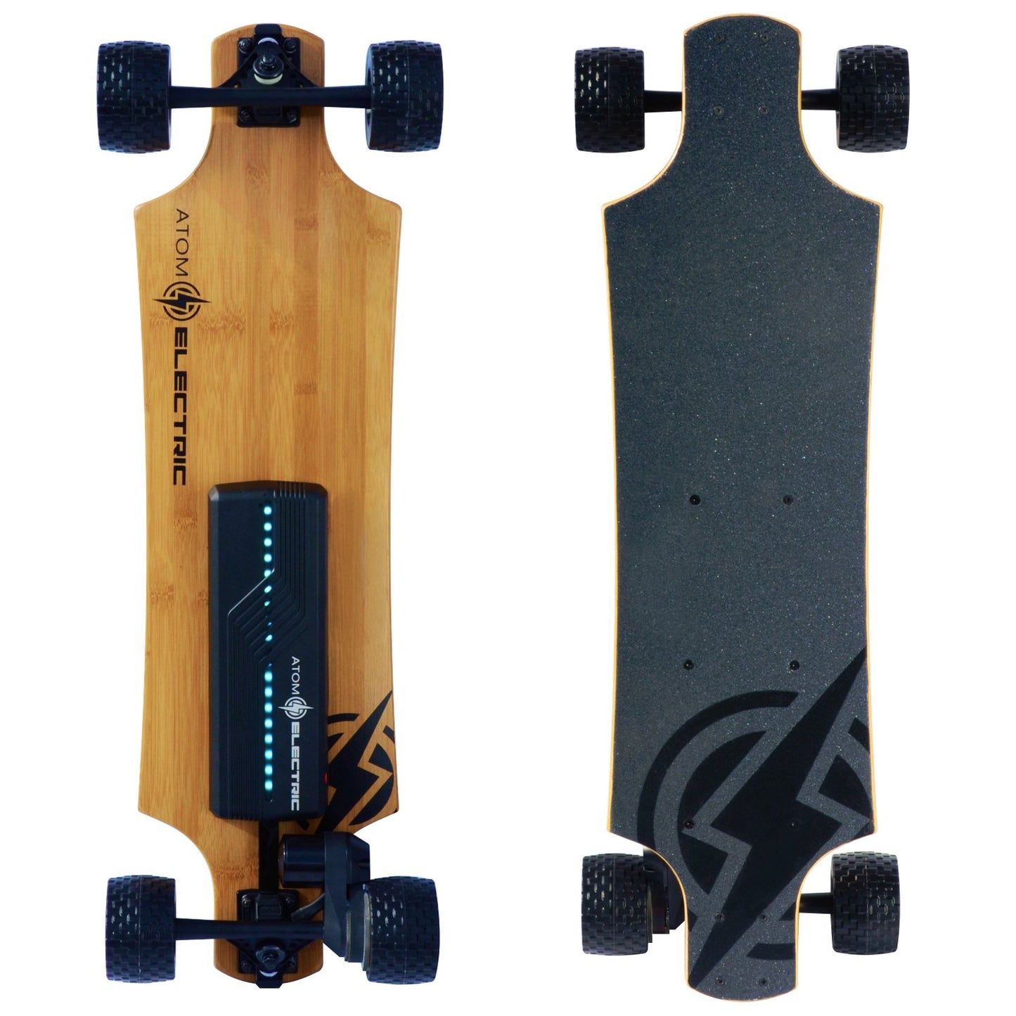 Atom Electric B10X All-Terrain Longboard Skateboard - 90Wh Lithium Battery - 1000W Motor -