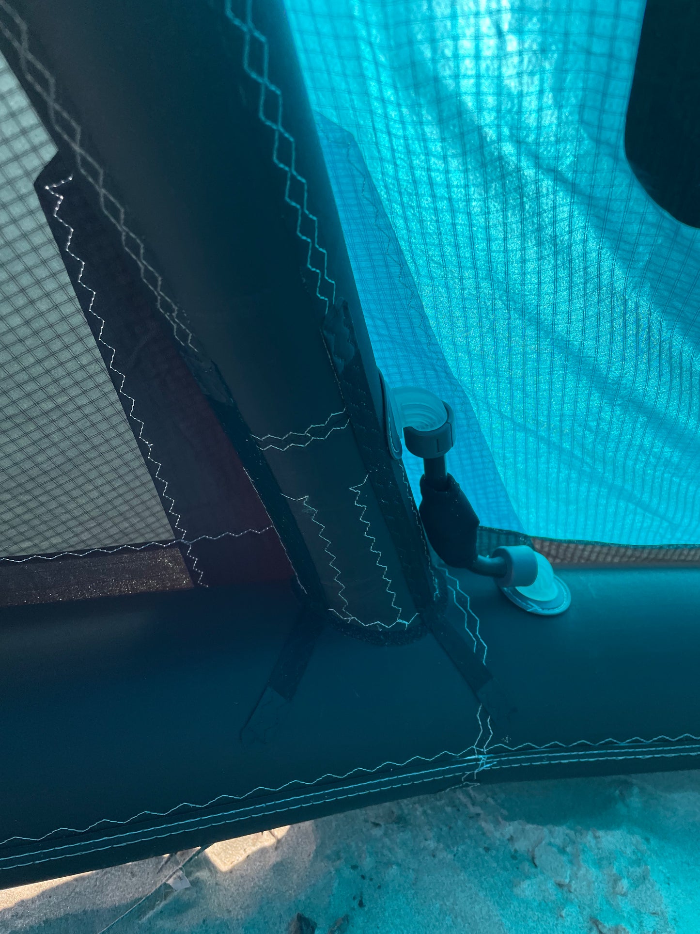 USED 12M NORTH ORBIT KITEBOARDING KITE TURQUOISE