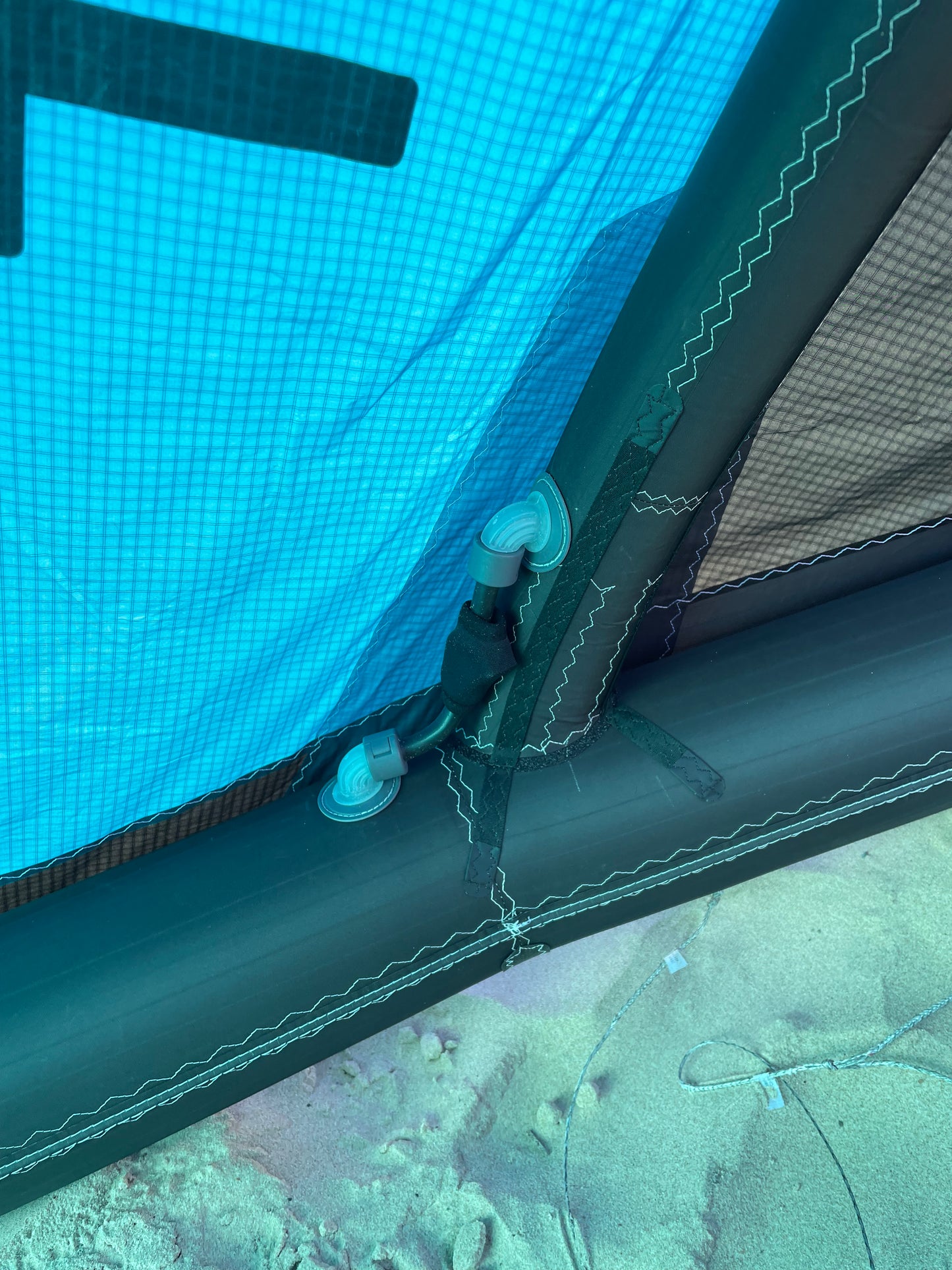 USED 12M NORTH ORBIT KITEBOARDING KITE TURQUOISE