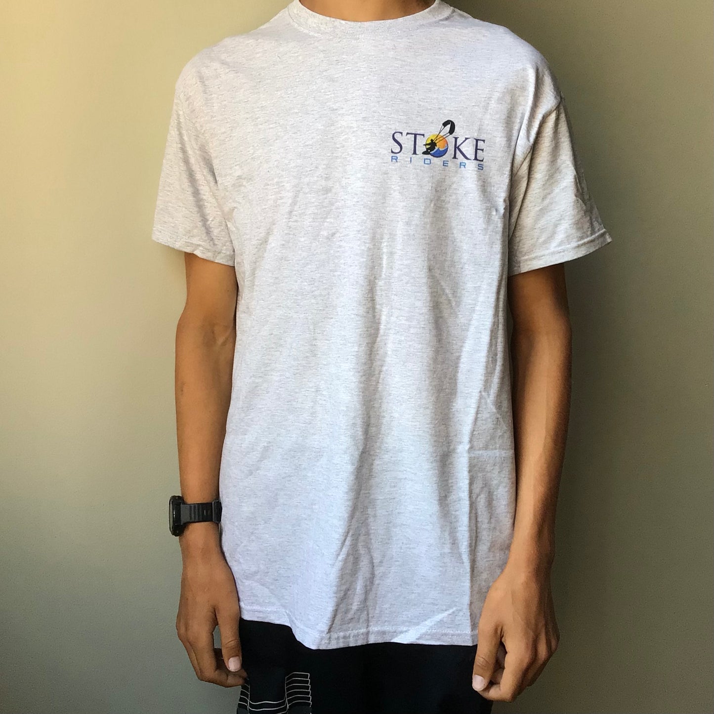 STOKE RIDERS MINI LOGO COTTON MEN'S TEE SHIRT