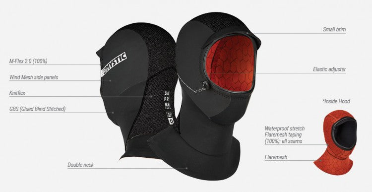 MYSTIC SUPREME HOOD 3MM BLACK