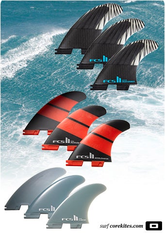 FCS II ACCELERATOR PC CARBON TRI FINS