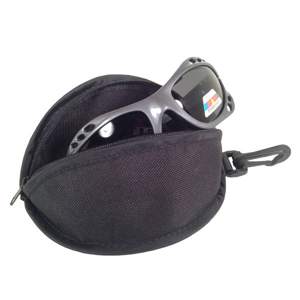 AQUA AZUL WATER SHADES WITH ZIPPERED HARD CASE