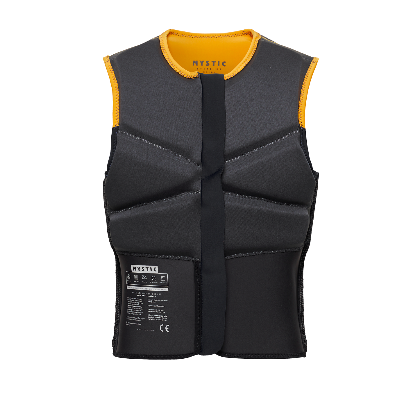 MYSTIC BLOCK IMPACT VEST FRONT ZIP ORANGE